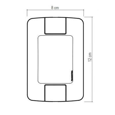 Placa 1 Posto Vertical 4x2 Tramontina Aria Branca Tramontina