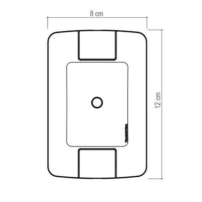Placa Com 1 Furo 9,5 Mm 4x2 Tramontina Aria Branca Tramontina