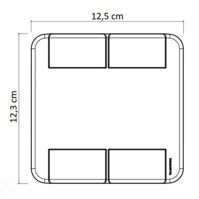 Placa 4 Postos 4x4 Tramontina Tablet Branca Tramontina