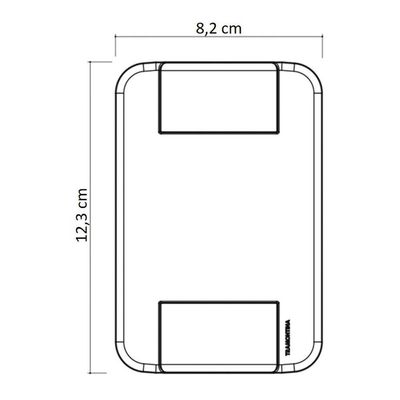 Placa 1 Posto Vertical 4x2 Tramontina Tablet Branca Tramontina