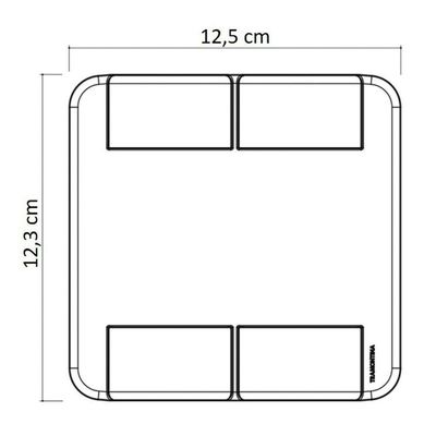 Placa Cega 4x4 Tramontina Tablet Branca Tramontina