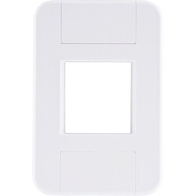 Placa 2 Postos Juntos 4x2 Tramontina Tablet Branca Tramontina