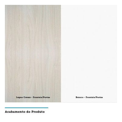 Armário Luciane 70cm 2 Portas Lis Legno Crema