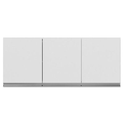 Armário De Cozinha Aéreo 120cm 3 Portas Branco