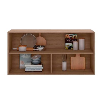 Armário Aéreo 120 Cm 2 Portas Etna Poliman Móveis Carvalho Oak/menta