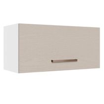 Armário Aéreo 70 Cm 1 Porta Agata Madesa Branco/crema
