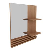Espelheira Para Banheiro 60Cm Multimóveis Vcr10092 Amêndoa