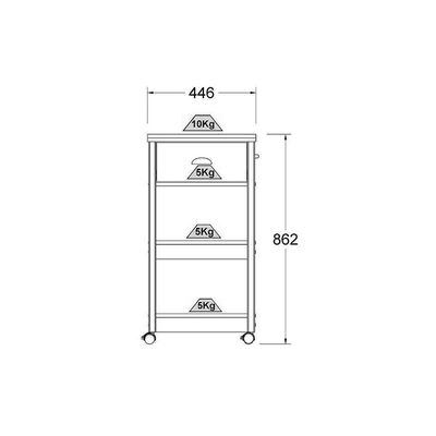 Gabinete Banheiro Ditália Ba-130 Cor:preto Preto