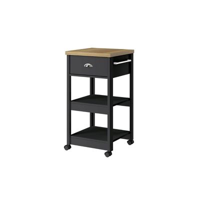 Gabinete Banheiro Ditália Ba-130 Cor:preto Preto