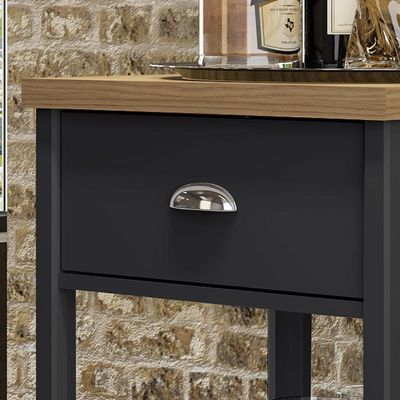 Gabinete Banheiro Ditália Ba-130 Cor:preto Preto
