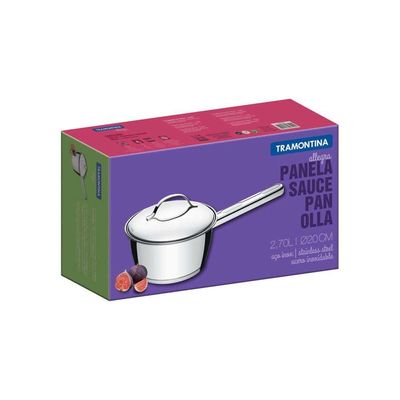 Panela Tramontina Allegra Em Aço Inox Com Fundo Triplo 20 Cm 2,7 L Tramontina