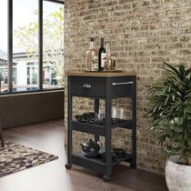 Gabinete Banheiro Ditália Ba-130 Cor:preto Preto