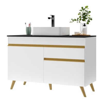 Gabinete Banheiro 2Portas 1Gaveta 120Cm Multimóveis V5025
