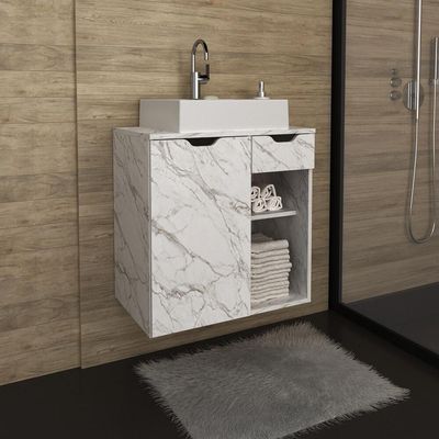 Gabinete Banheiro 1 Porta 1 Gaveta 60Cm Multimóveis Vcr10085