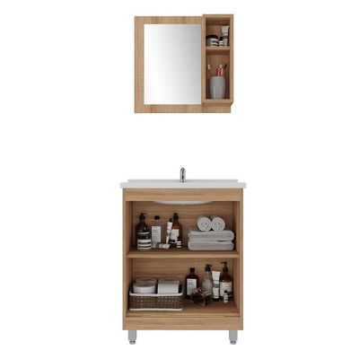 Gabinete Banheiro Cuba E Espelheira 60Cm MultimóveisVcr10058
