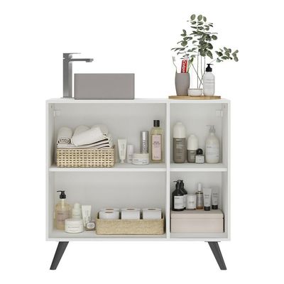 Gabinete Banheiro 3 Portas Retrô 90Cm Multimóveis V5030