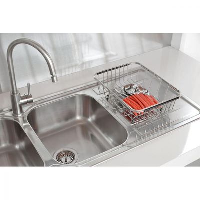 Cesto Aramado Retangular Tramontina Inox para Cubas e Pias