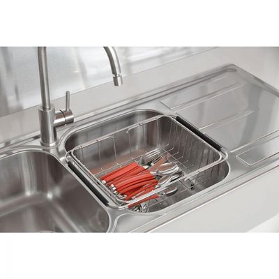 Cesto Aramado Retangular Tramontina Inox para Cubas e Pias