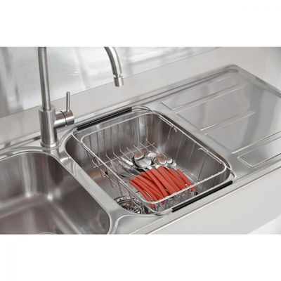 Cesto Aramado Retangular Tramontina Inox para Cubas e Pias