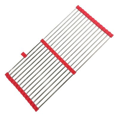Escorredor Esteira Silicone Inox Extensivo Cuba Pia Cozinha