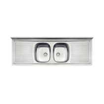 Pia De Apoio Tramontina Ribon 2c 34 Em Aço Inox 160 X 55 Cm