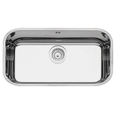 Cuba Lavínia 56 Bl Em Aço Inox Alto Brilho 56X34cm