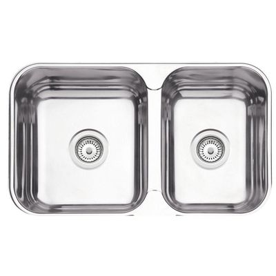 Cuba Tramontina Isis 2C 34 28 Bs Em Inox Polido 2 Válvulas,