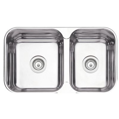 Cuba Tramontina Isis 2C 34 28 Bs Em Inox Polido 2 Válvulas,