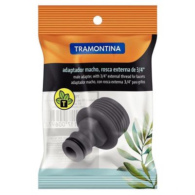 Adaptador Macho Tramontina Com Rosca Externa 3/4" Em Plástico Para Jardim Tramontina