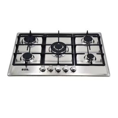 Fogão Cooktop Inox A Gás 5 Bocas 1 Dupla Ecg05 Bivolt - Eos B163916 Bivolt