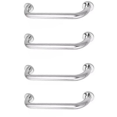 Alça De Apoio 30Cm Kit 4 Unidades Inox Barra
