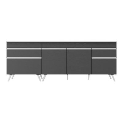 Kit 2 Balcões Gabinete Mp2073.898 Preto
