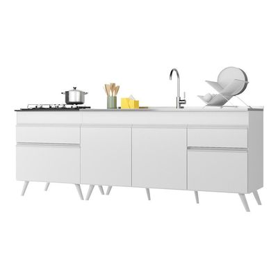Kit 2 Balcões Gabinete Mp2073.891 Branco