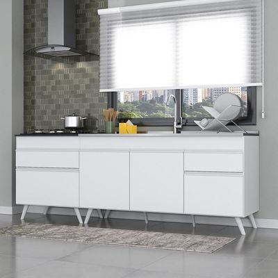 Kit 2 Balcões Gabinete Mp2073.891 Branco
