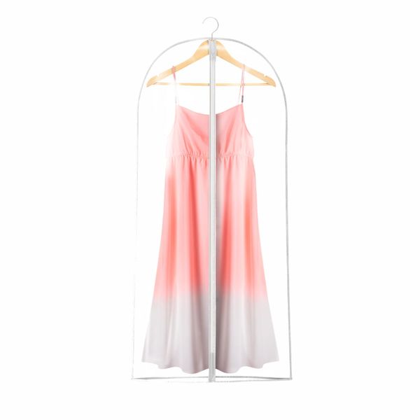Capa para Vestido em PVC Plast-Leo Cristal Transparente com Zíper 1,20mx58cm UNICA