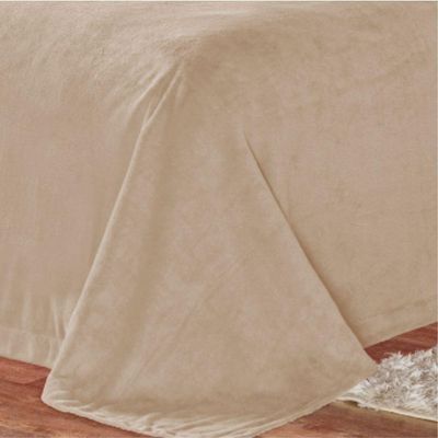 Kit Fascinio Queen Cobertor + Lençol 4 Peças - Cáqui