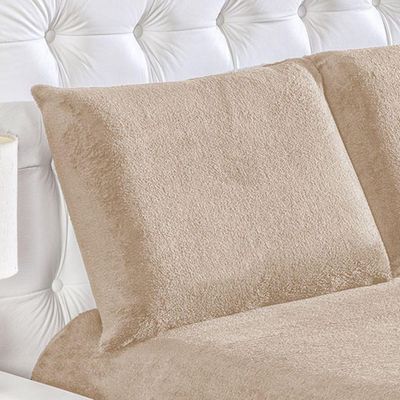 Kit Fascinio Queen Cobertor + Lençol 4 Peças - Cáqui