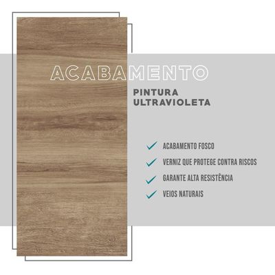 Cômoda 3 Gavetas 2 Portas 1112 Carraro - Noce Noce