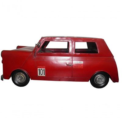 Carro Vintage Decorativo Mini Cooper Londres Retro Mr Bean (Cj-021)