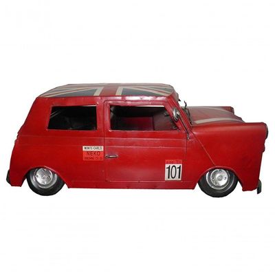 Carro Vintage Decorativo Mini Cooper Londres Retro Mr Bean (Cj-021)