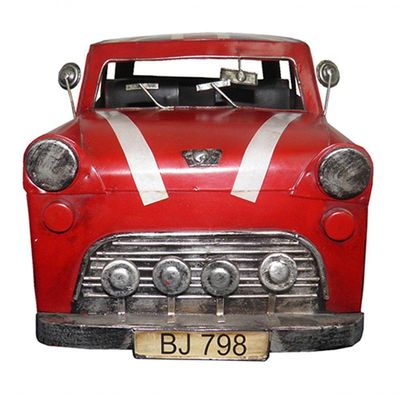 Carro Vintage Decorativo Mini Cooper Londres Retro Mr Bean (Cj-021)