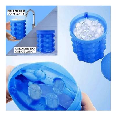 Mini Balde Gelo Máquina De Gelo Manual Ice Cube Maker Genie Novo Século