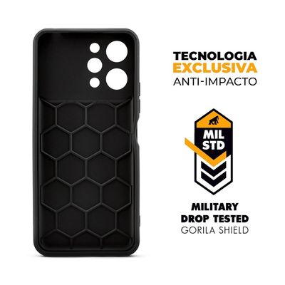 Capa para Redmi 12 - Symetric Preta - Gshield
