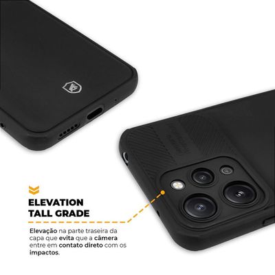Capa para Redmi 12 - Symetric Preta - Gshield