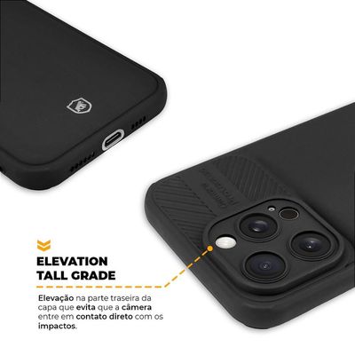 Capa para iPhone 15 Pro - Symetric Preta - Gshield
