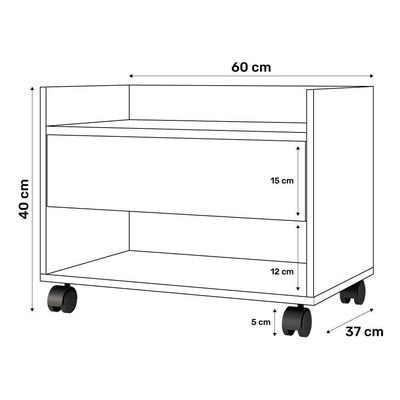 Kit 02 Gabinetes Armário Banheiro Multiuso Ivy 60cm 100% Mdf Bp Com 01 Gaveta Branco - Desk Design