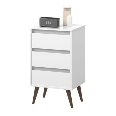 Kit De 2 Mesas De Cabeceira Alecrim Retrô Branco