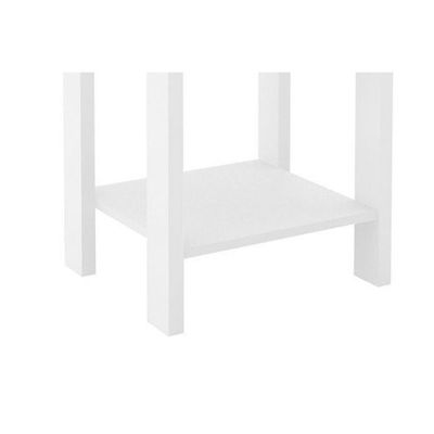 Mesa Cabeceira Az1016 C/ 1 Gaveta Branco - Tecno Mobili