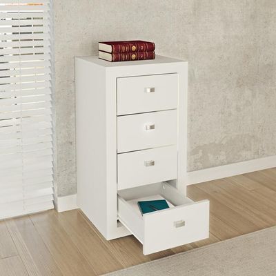 Gaveteiro Com 4 Gavetas Multimóveis Vcr25035 Branco Branco