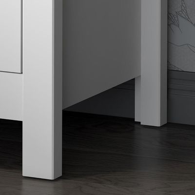 Mesa de Cabeceira Ditália 3 Gavetas Dm-113 Branco